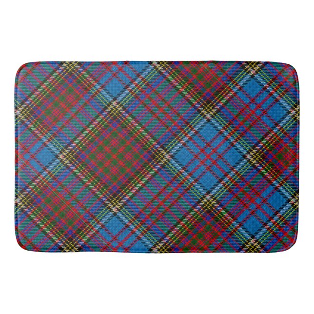 Anderson Clan Tartan (diagonal) Badematte (Vorderseite)