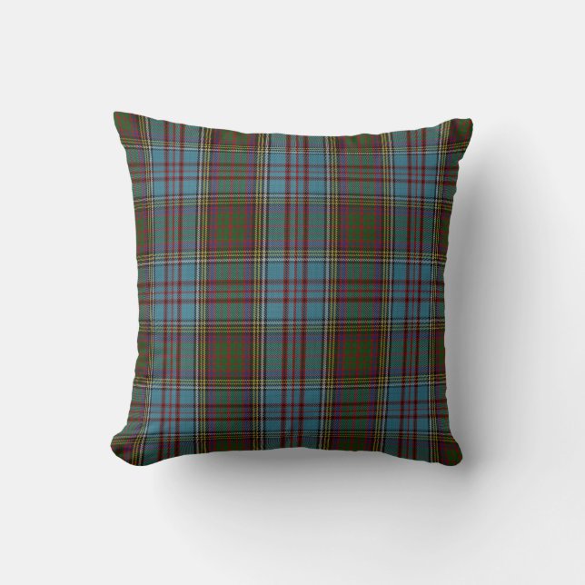 Anderson Clan Tartan Kariert Pattern Scottish Kissen (Vorderseite)