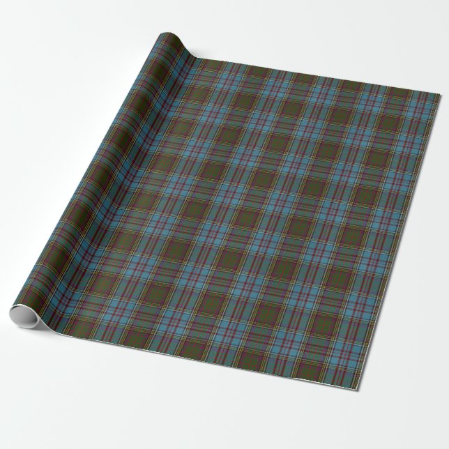 Anderson Clan Tartan Kariertes Muster Schottisch Geschenkpapier (Ungerollt)