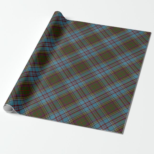 Anderson Clan Tartan Kariertes Muster Schottisch Geschenkpapier (Ungerollt)