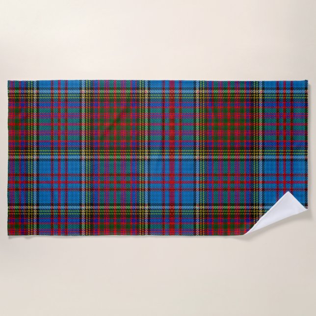 Anderson Clan Tartan Strandtuch (Vorderseite)