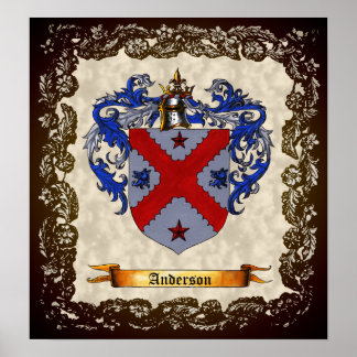 Anderson Coat of Arms Poster