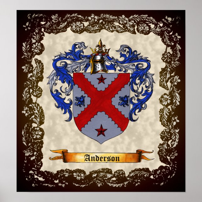 Anderson Coat of Arms Poster (Vorne)