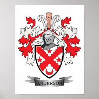 Anderson Familienwappen Coat of Arms Poster