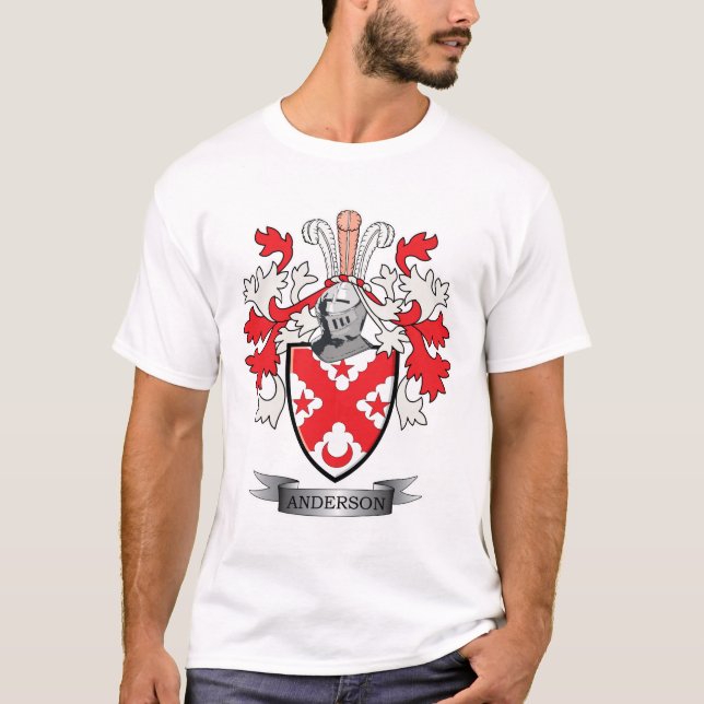 Anderson-Familienwappen-Wappen T-Shirt (Vorderseite)