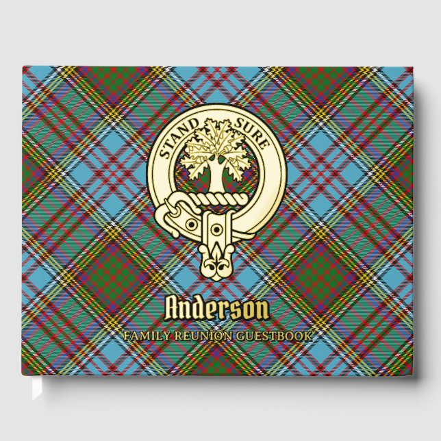 Anderson Family Wiedersehen Gästebuch (Vorderseite)