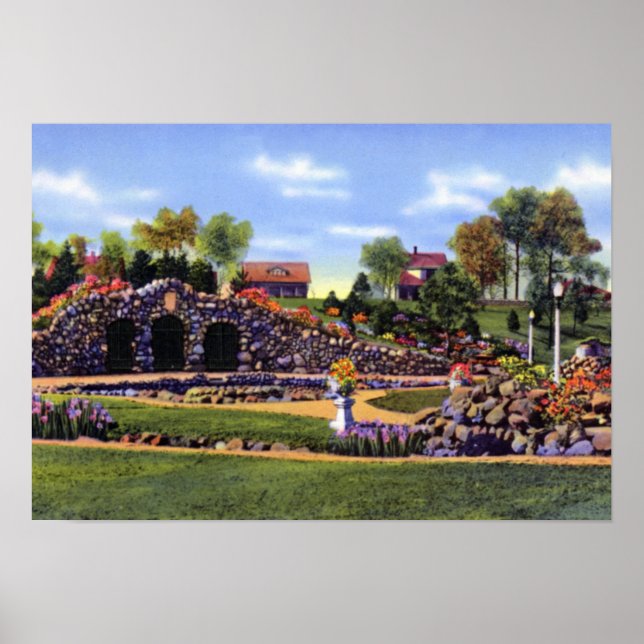 Anderson Indiana Shadyside Park Grotto Poster (Vorne)