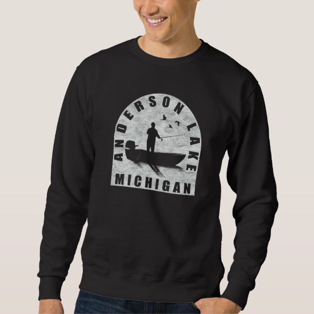 Anderson Lake Fischen Michigan Sweatshirt (Vorderseite)