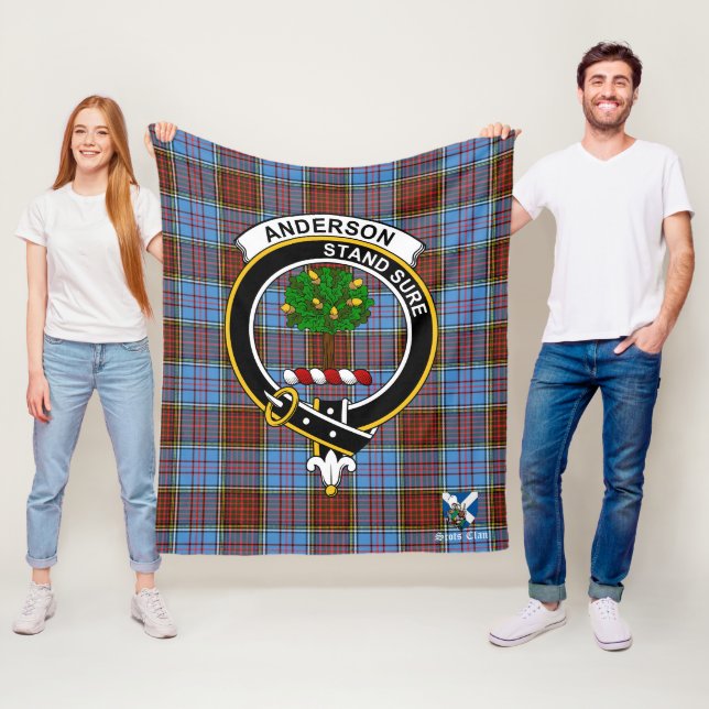 Anderson Modern Clan Abzeichen Tartan Kariert Fleecedecke (Beispiel)