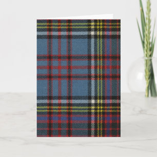 Anderson moderne Tartan-Gruß-Karte Karte