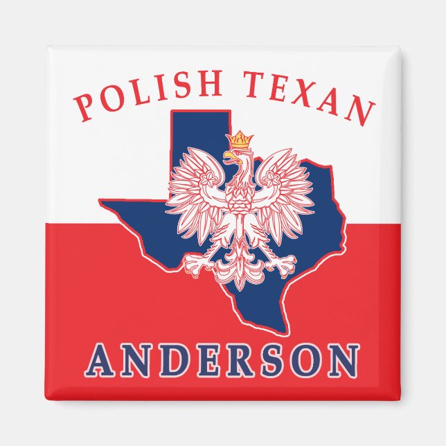 Anderson Polish Texan Magnet (Vorne)