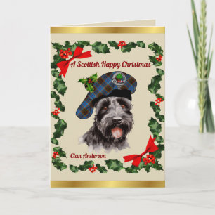Anderson Scottie Dog Personalisiert Xmas Karte