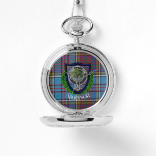 Anderson Scottish Clan Tartan und Wappen Armbanduhr