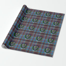 Anderson Scottish Clan Tartan und Wappen Geschenkpapier