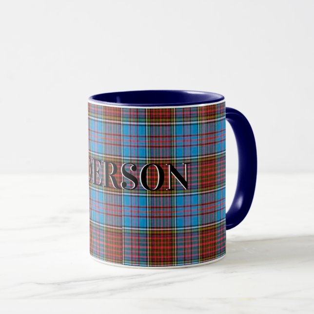Anderson Tartan Clan Tasse (VorderseiteRechts)