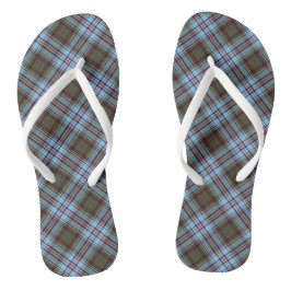 Anderson Tartan Light Blue Kariert Flip Flops