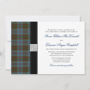 Anderson Tartan Wedding Einladung