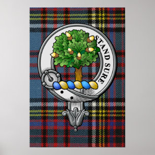 Anderson Wappen und Tartan Poster