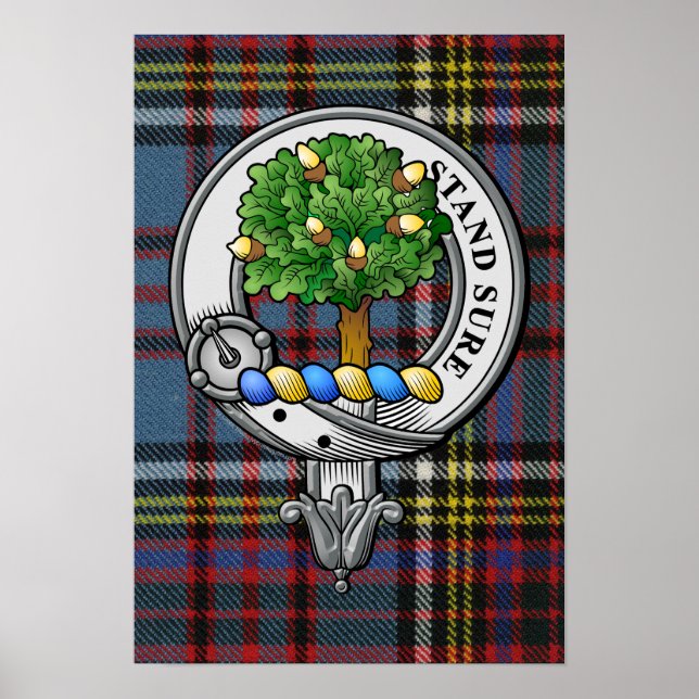 Anderson Wappen und Tartan Poster (Vorne)
