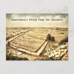 Andersonville Prison (Camp Sumter), Luftansicht Postkarte
