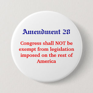 Änderung 28, Kongreß ist NICHT von… ausgenomme Button