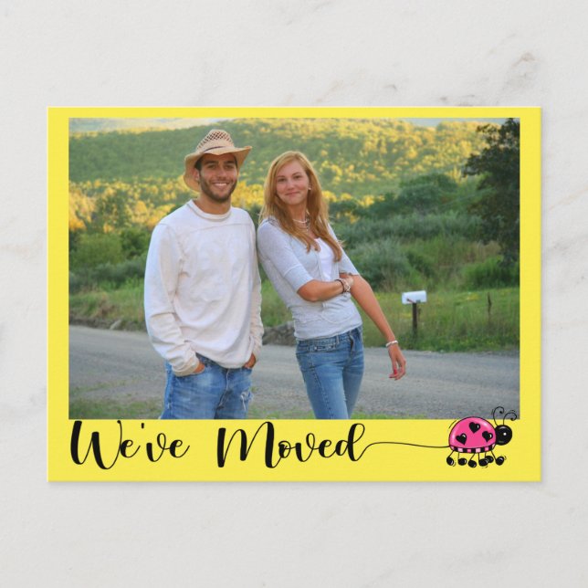 Änderung der Adresse 2 Postkarte (Vorderseite)