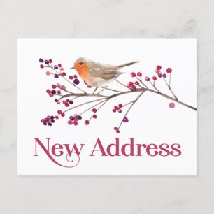 Änderung der Adresse des Aufenthalts Ankündigungspostkarte