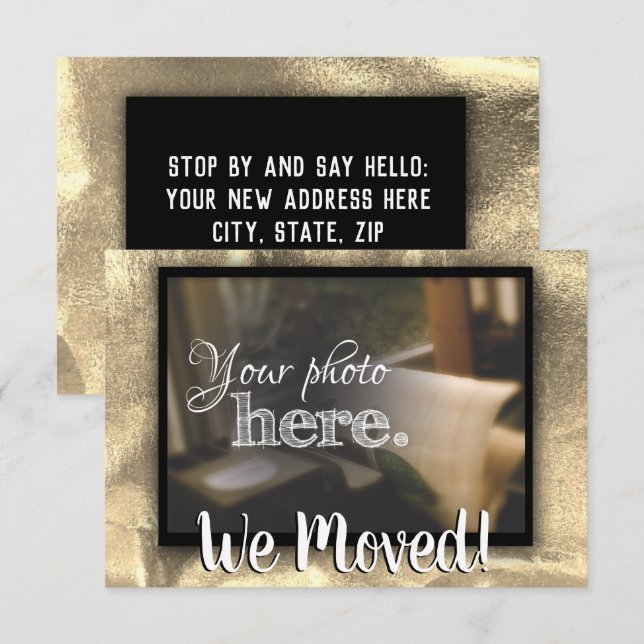 Änderung der Adresse, die wir übertragen Haus Erwä Ankündigung (Vorne/Hinten)