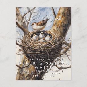 Änderung der Adresse, die wir verschoben Anzeige P Ankündigungspostkarte