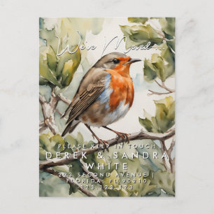 Änderung der Adresse, die wir verschoben Anzeige P Ankündigungspostkarte