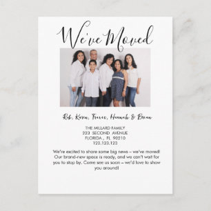 Änderung der Adresse, die wir verschoben haben Ankündigungspostkarte