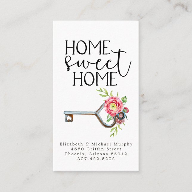 Änderung der Adresse | Einlage bewegen Telefonnummerkarte (Vorderseite)