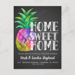 Änderung der Adresse Postkarte haben wir Ananas ve