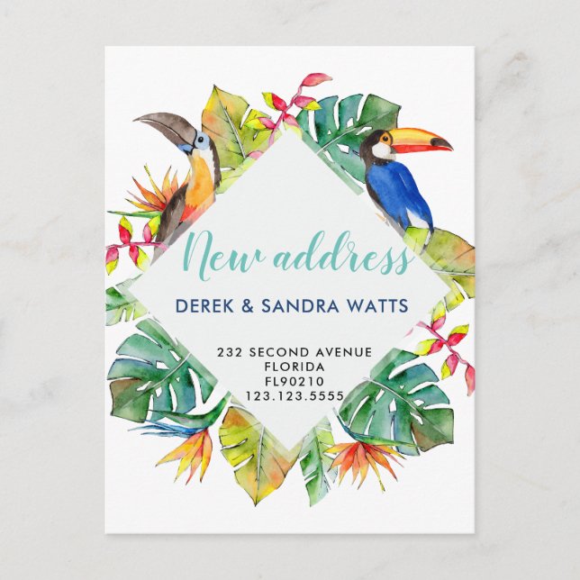 Änderung der Adresse Postkarte haben wir verschobe (Vorderseite)