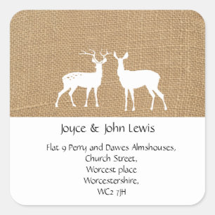 Änderung der Adressenaufkleber Quadratischer Aufkleber