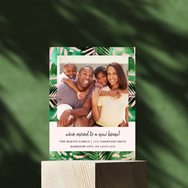 Änderung der Adressfarben-Blätter Foto-Pinselstric Ankündigungspostkarte (Von Creator hochgeladen)