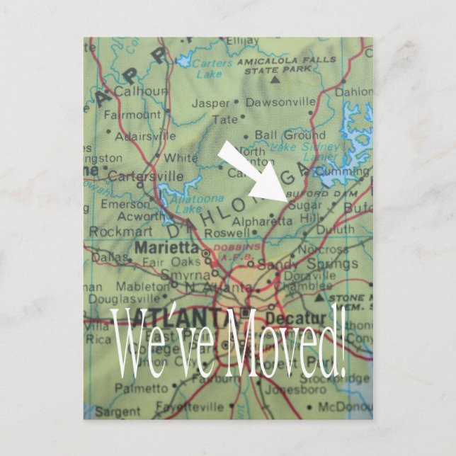 Änderung der Adresskarte Ankündigungspostkarte (Vorderseite)