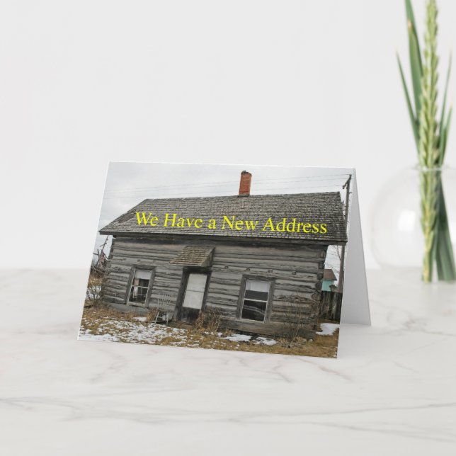 Änderung der Adresskarte im 18. Jahrhundert Ankündigung (Vorderseite)