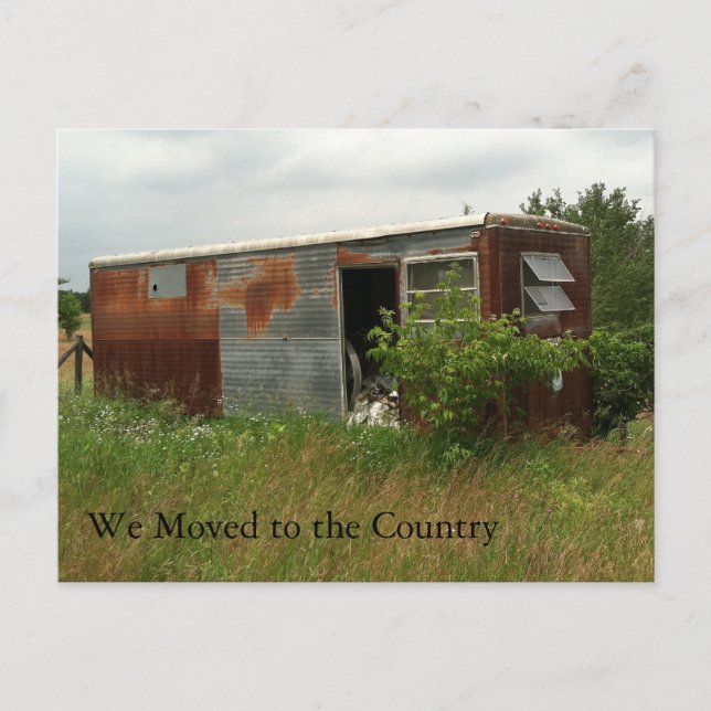 Änderung der Adresskarte: In das Land übertragen Ankündigungspostkarte (Vorderseite)