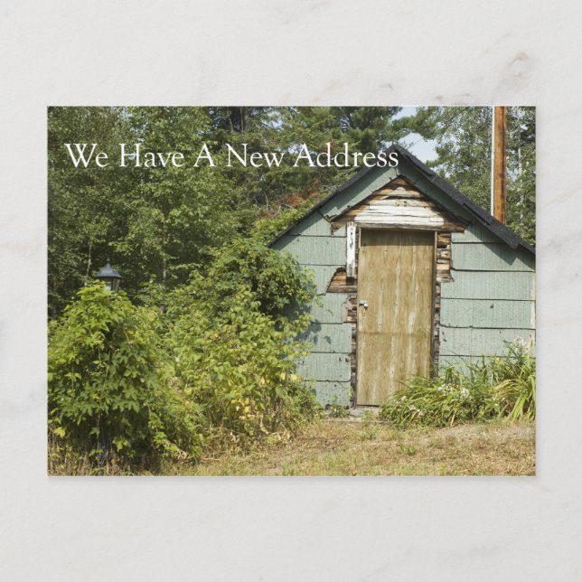 Änderung der Adresskarte Nr. 20 Ankündigungspostkarte (Vorderseite)