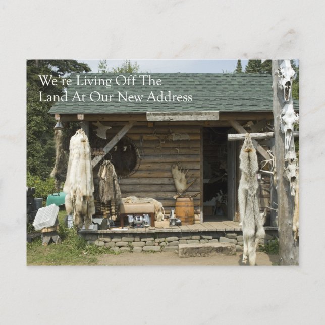 Änderung der Adresskarte Nr. 21 Ankündigungspostkarte (Vorderseite)