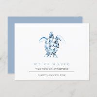 Änderung der Anschrift Blue Sea Turtle Card am Str