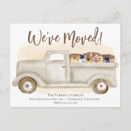 Änderung der Anschrift, Katzen, Ankündigung des Lk Postkarte