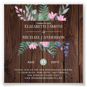 Änderung der Datumspläne Aufschiebung der Wildblum Fotodruck