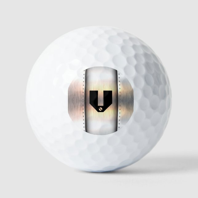 Änderung der ersten Schritte, Metallstreifen Golfball (Vorderseite)