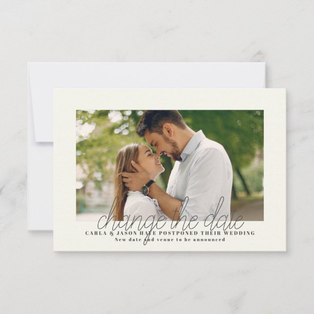 Änderung der Foto-Announcement-Karte Ankündigung (Vorderseite)