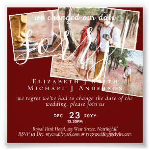 Änderung der FOTOS Neuer Zeitpunkt verschoben Fotodruck