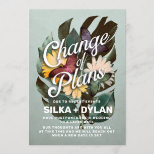 Änderung der geplanten Hochzeitserklärung Einladung