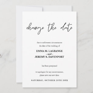 Änderung der Hochzeitsankündigung Save The Date