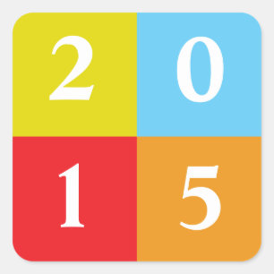 Änderung der Klasse 2018 Quadratischer Aufkleber